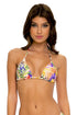 Luli Fama Shocking Florals TRIANGLE TOP