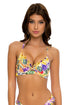 Luli Fama Shocking Florals UNDERWIRE TOP