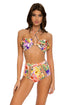 Luli Fama Shocking Florals BANDEAU TOP