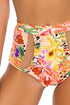 Luli Fama Shocking Florals HIGH LEG BANDED WAIST BOTTOM