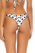 Luli Fama Spotted WAVEY RUCHED BACK BRAZILIAN TIE SIDE BOTTOM