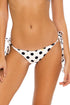 Luli Fama Spotted WAVEY RUCHED BACK BRAZILIAN TIE SIDE BOTTOM