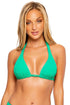 Luli Fama Playa Vibes TRIANGLE HALTER TOP