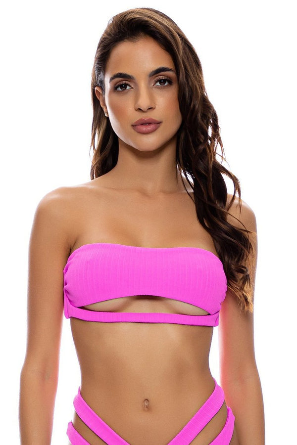 Luli Fama Playa Vibes Open Front Bandeau