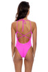 Luli Fama Playa Vibes V Neck One Piece Bodysuit