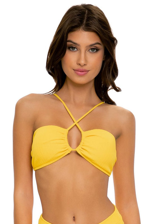 Luli Fama Playa Vibes RUFFLE BANDEAU