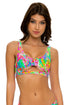 Luli Fama Lemonade Rush Open Front Bralette