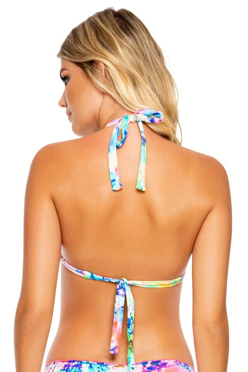 Luli Fama Celestial Dreams Triangle Halter Top