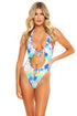 Luli Fama Celestial Dreams Tie Front High Leg One Piece