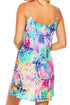 Luli Fama Celestial Dreams Drawstring Neckline Cami Shift Dress