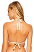 Luli Fama Gold Dipped Triangle Halter Top