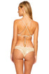 Luli Fama Gold Dipped Bralette Top