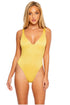 Luli Fama Luli Diva V Neck One Piece Bodysuit