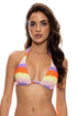 Luli Fama Miami Sunsets Triangle Halter Top