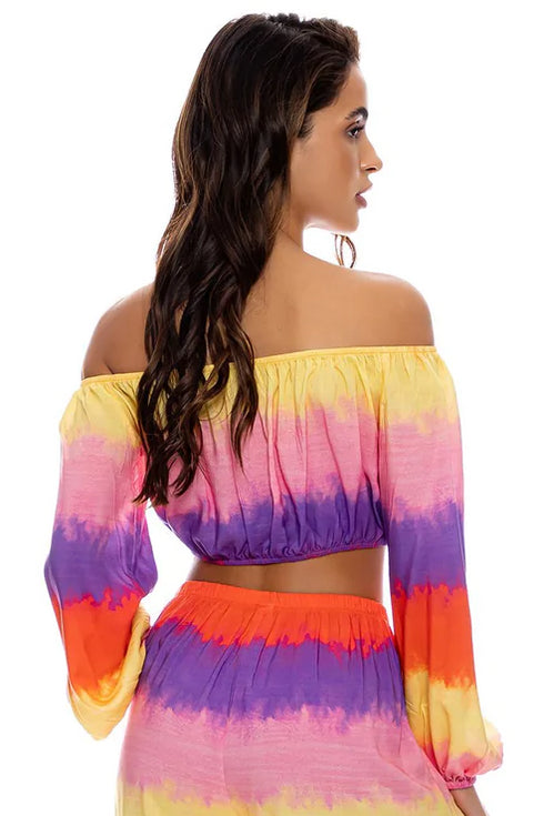 Luli Fama Miami Sunsets Crop Top