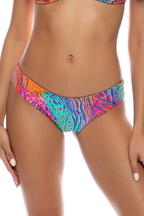 Luli Fama Wild Waters Seamless Full Ruched Back Bottom