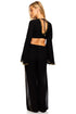 Luli Fama Night Dreamer Bell Sleeve Crop Top