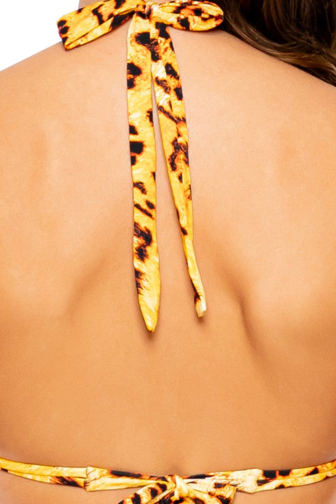 Luli Fama Luli Wild Triangle Halter Top