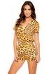Luli Fama Luli Wild Button Up Romper