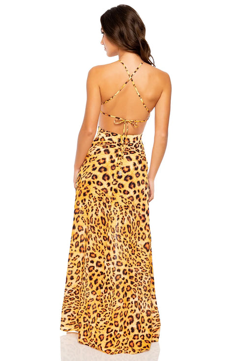 Luli Fama Luli Wild Halter Cut Out Dress