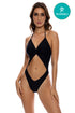 Luli Fama Twisted Beauty Front Twist Cut Out Monoquini
