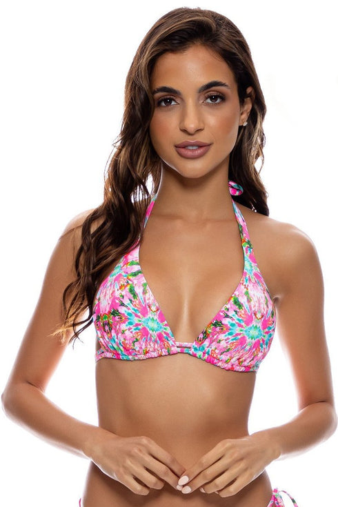 Luli Fama Ocean Drive Euphoria Triangle Halter Top