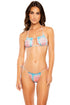Luli Fama South Beach Vacay Multiway Ruffled Scrunched Cup Bandeau