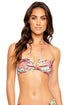 Luli Fama Miami Bound Ruched Halter Bandeau