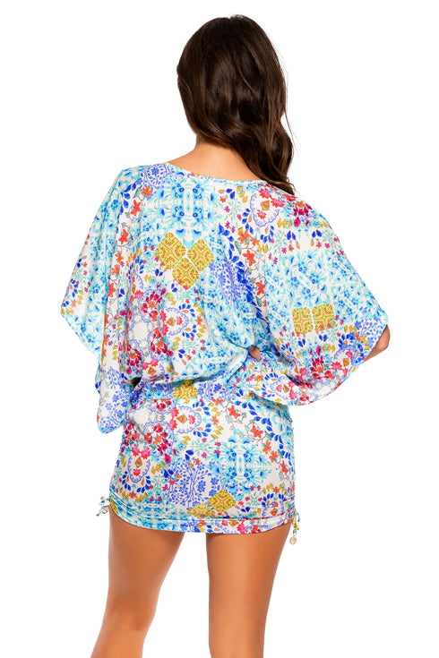 Luli Fama Ay Que Cute! Cabana V Neck Dress