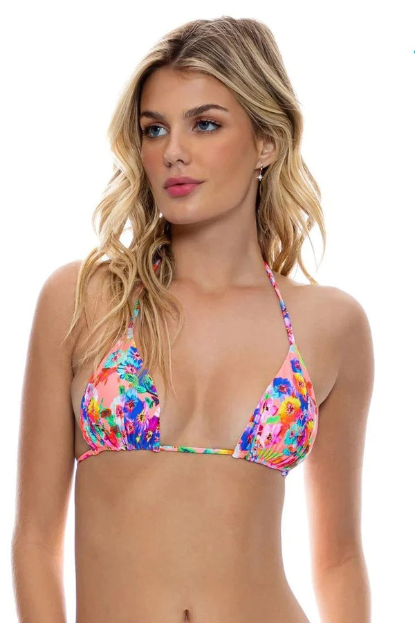 Luli Fama Water Blossoms Triangle Top