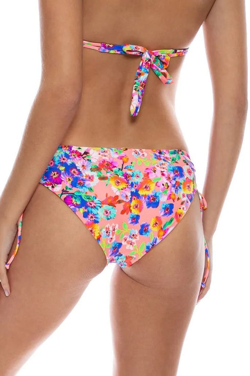 Luli Fama Water Blossoms Drawstring Side Full Bottom