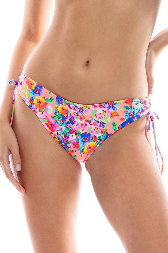 Luli Fama Water Blossoms Drawstring Side Full Bottom