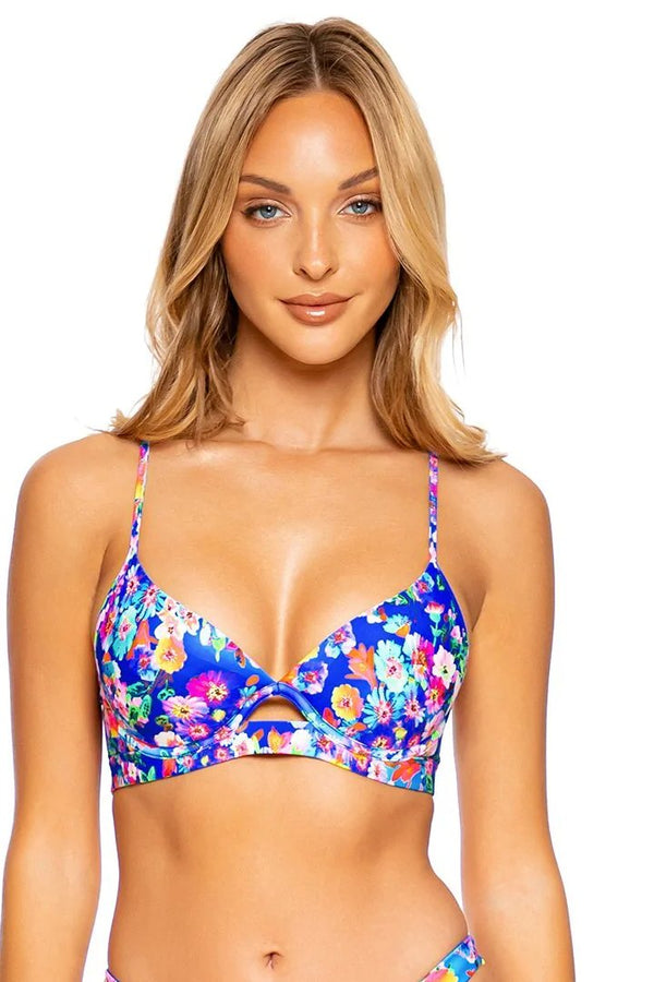 Luli Fama Water Blossoms Underwire Top