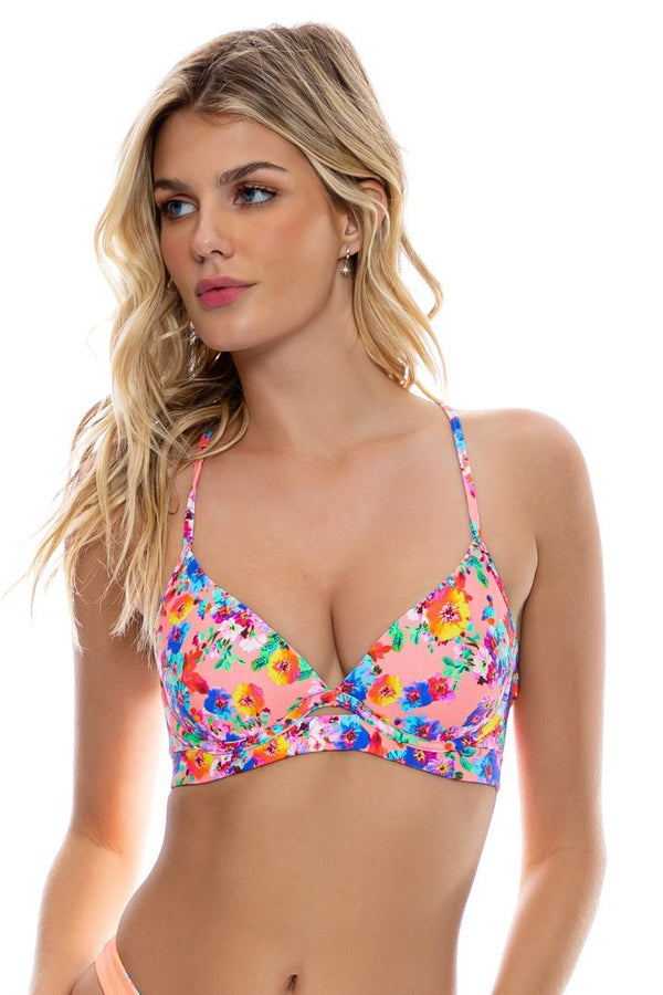 Luli Fama Water Blossoms Underwire Top