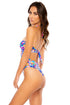 Luli Fama Water Blossoms Keyhole One Piece