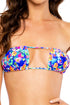 Luli Fama Water Blossoms Multiway Scrunched Cup Bandeau