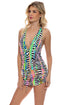 Luli Fama Luli Disco T Back Mini Dress