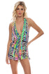 Luli Fama Luli Disco T Back Mini Dress