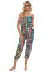 Luli Fama Luli Disco Strapless Ruffle Jogger Jumpsuit