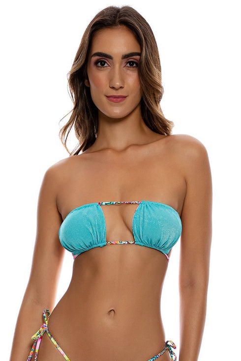 Luli Fama Luli Island Multiway Scrunched Cup Bandeau