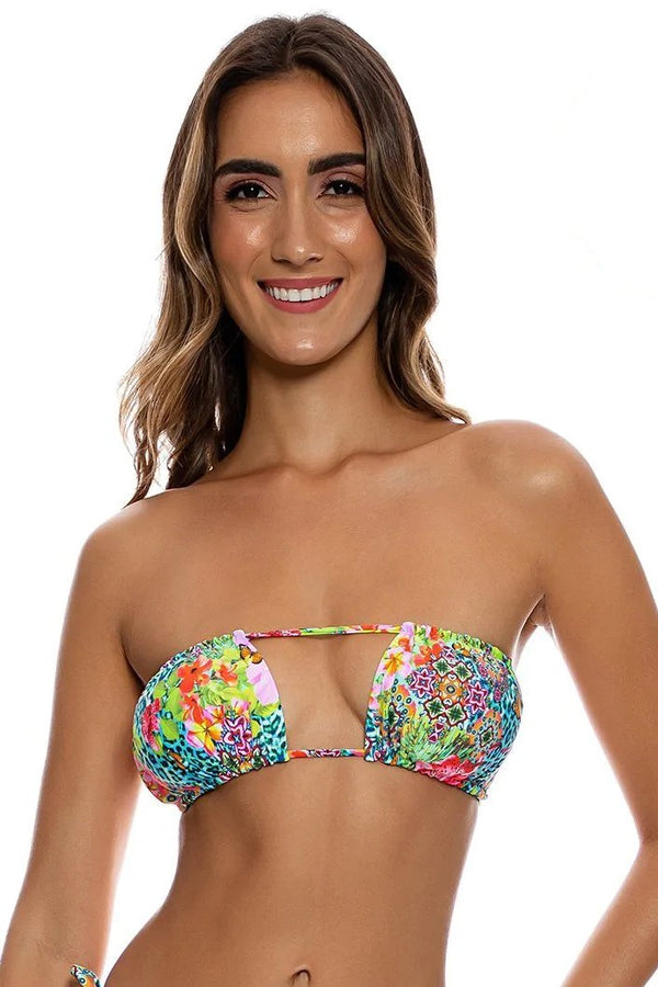 Luli Fama Luli Island Multiway Scrunched Cup Bandeau
