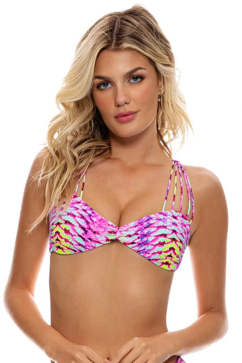 Luli Fama Oasis Babe Strappy Bandeau Top