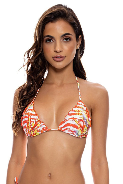 Luli Fama Love Me Wild Wavy Triangle Top