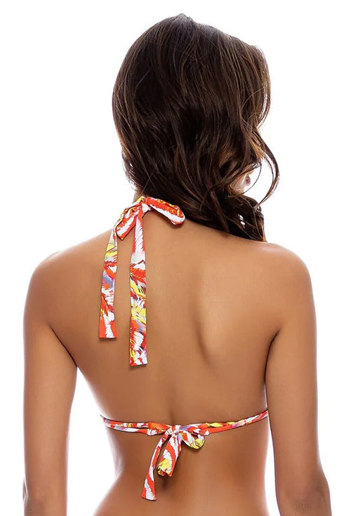 Luli Fama Love Me Wild Triangle Halter Top