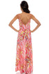 Luli Fama Love Me Wild Spaghetti Strap Long Dress