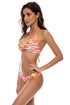 Luli Fama Love Me Wild Front Twist Halter Top