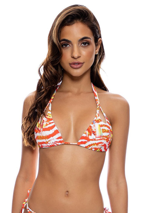 Luli Fama Love Me Wild Cut Out Triangle Top