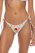 Luli Fama Amor Y Playa Wavy Ruched Back Tie Side Bottom