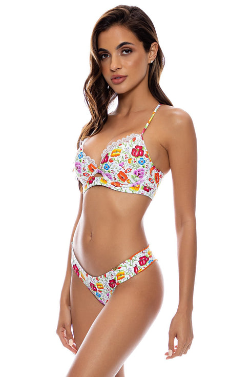 Luli Fama Amor Y Playa Seamless Wavy Ruched Back Bottom