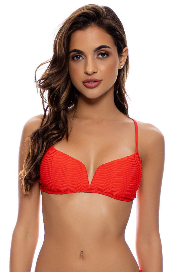 Luli Fama Hot Tropics V Splice Bralette